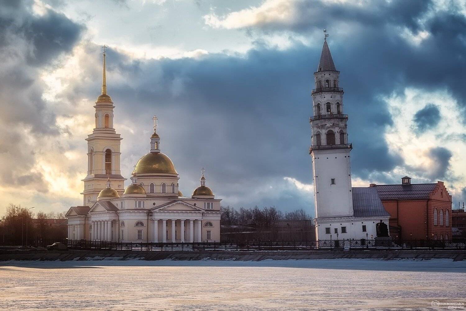 невьянская башня, невьянск, весна, собор, урал, Антон Кошетаров