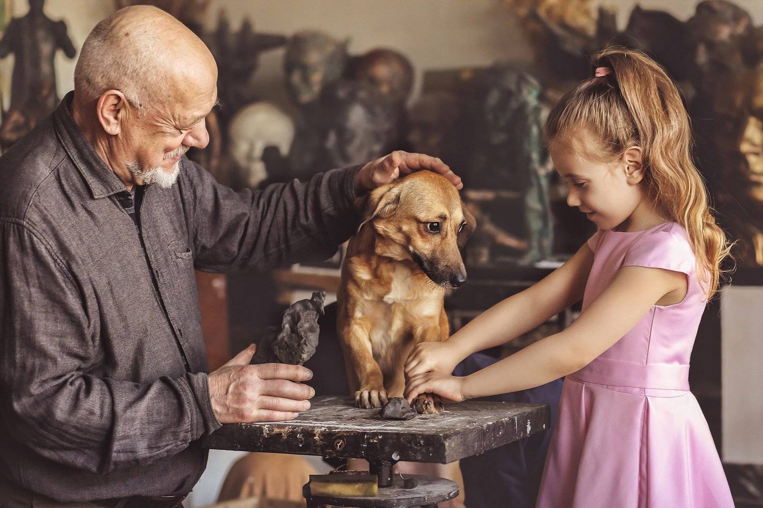 скульптор мастерская собака художник, Валерия Касперова