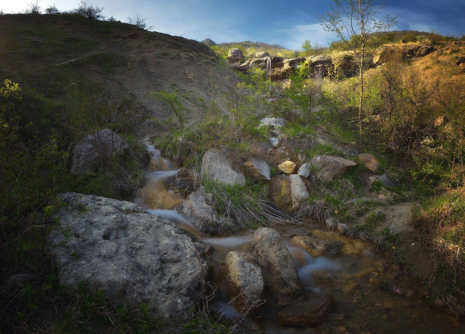 крым, природа, весна, горы, водопад, Алексей Никонов