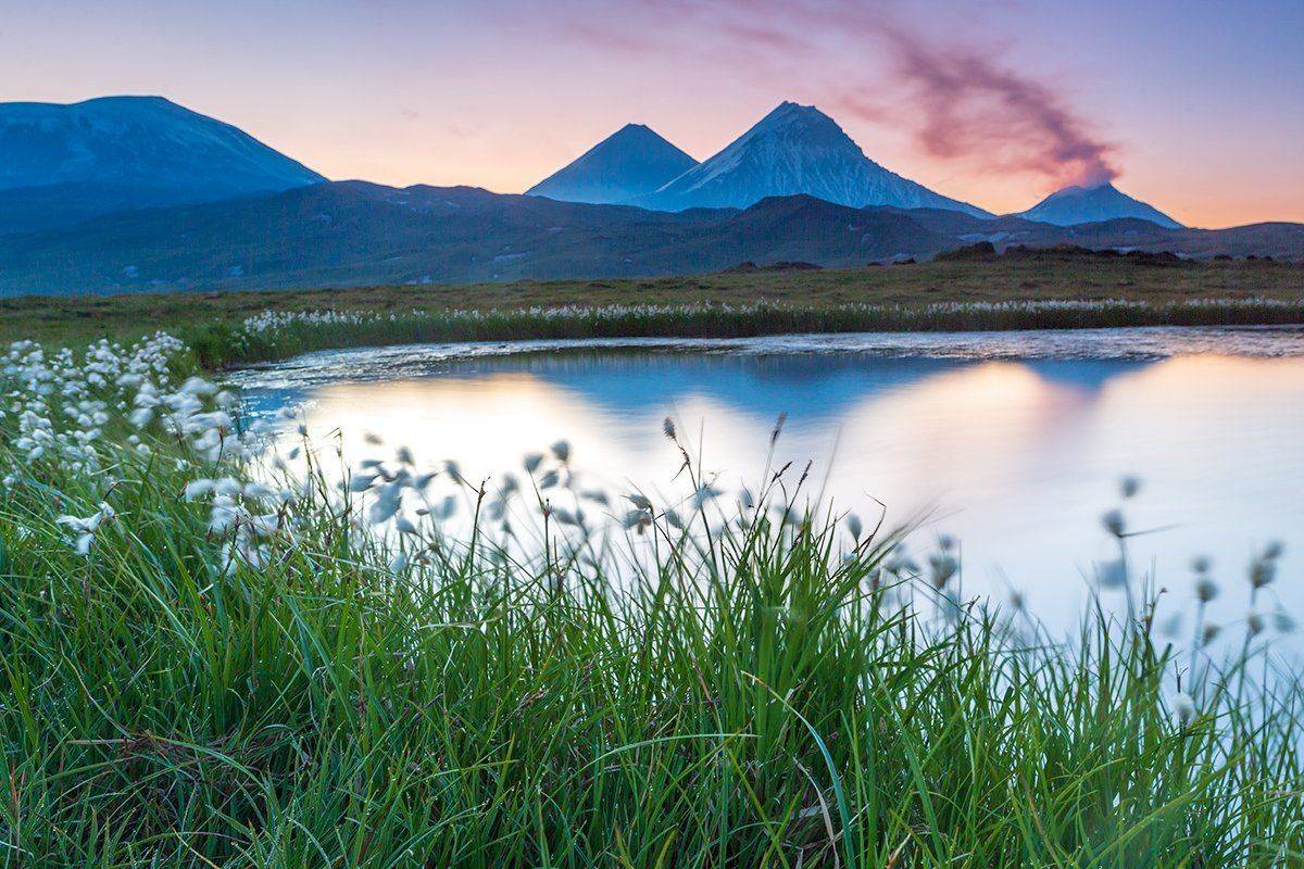 камчатка, пейзаж, лето, рассвет, пейзаж, природа, путешествие, фототур, озеро, Денис Будьков