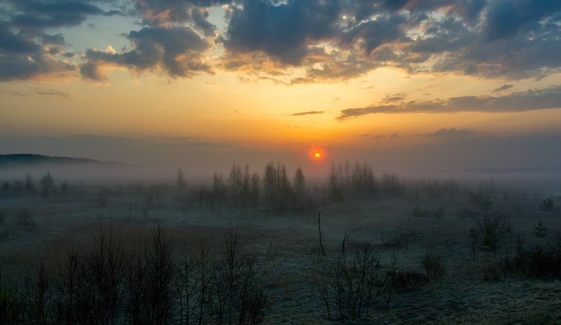 Туманные облака фото превью