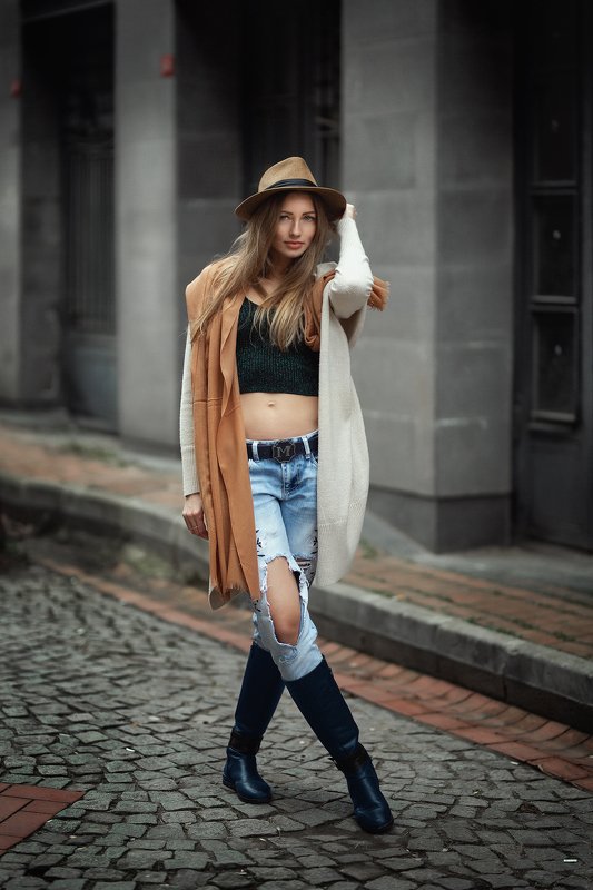 portrait, nature, city, dark Elena фото превью