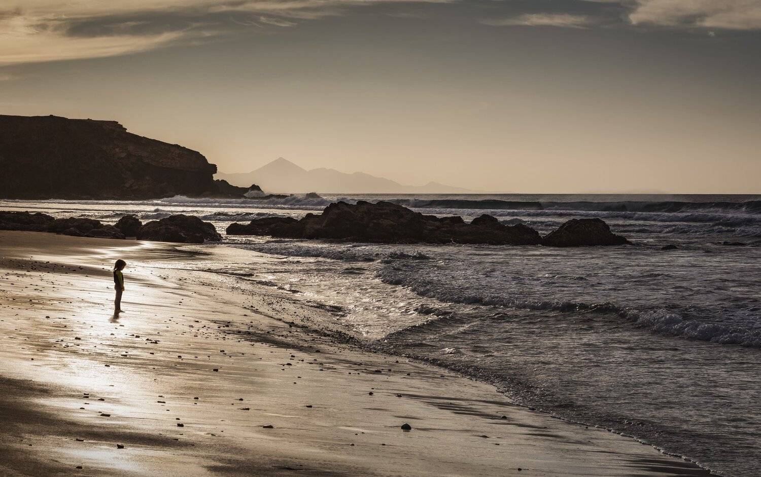 океан, пляж, закат, Александр Безмолитвенный