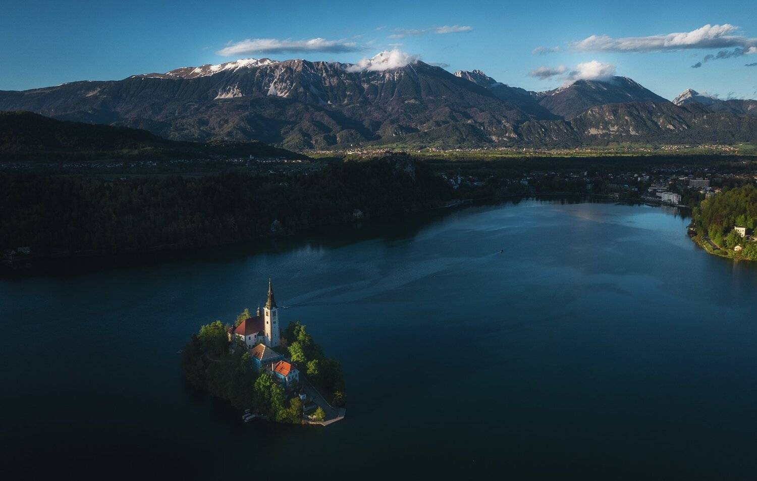 slovenia, bled, lake, alps, dusk, evening, landscape, словения, озеро, блед, альпы, вечер, пейзаж, Дмитрий Иванов
