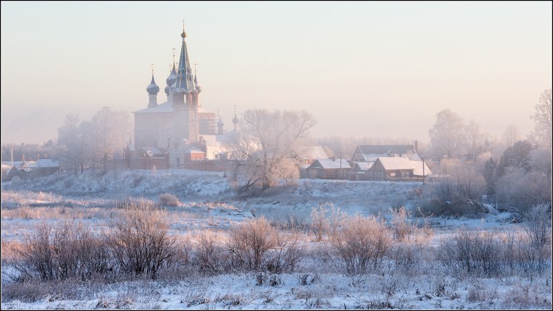 россия, ивановская обл, дунилово Туман густой едва растаял фото превью