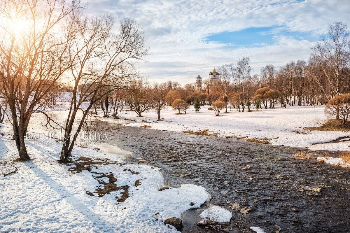 псков, весна, пейзаж, кремль, Юлия Батурина