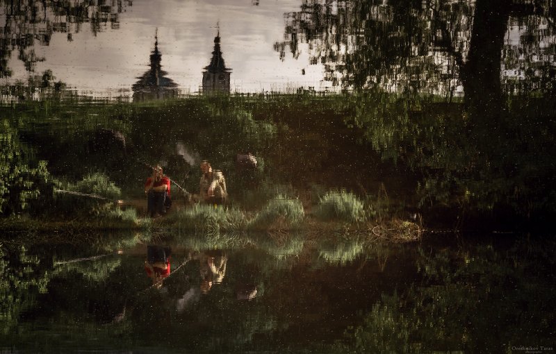 пейзаж,природа,юпитер,рыбалка,весна,река,деревня,село,настроение, юпитер 37а фото превью