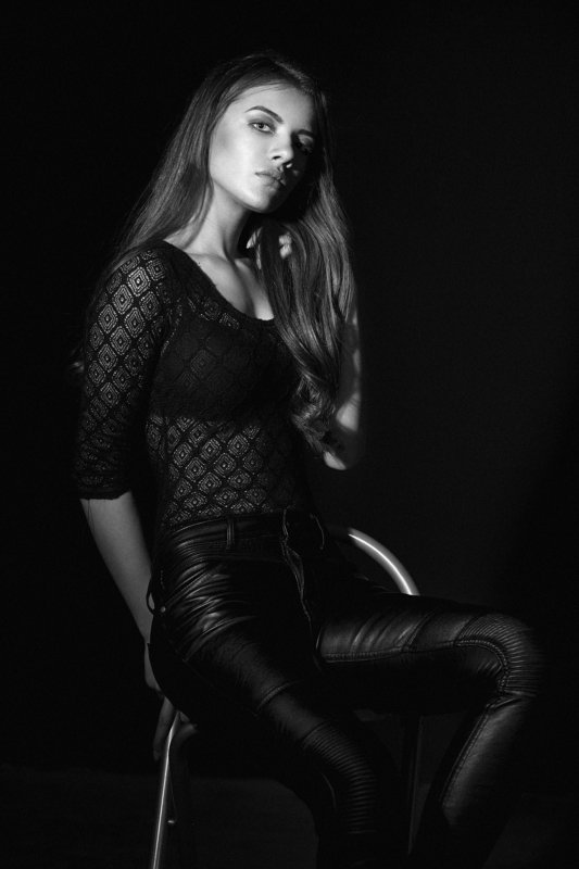 Light, Asen Andreev, Asen Andreev Photography, B&W, Contrast, Studio, Pose, Model, Fashion, Black & White, Portrait Steliana фото превью