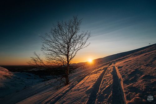 Закат в горах
