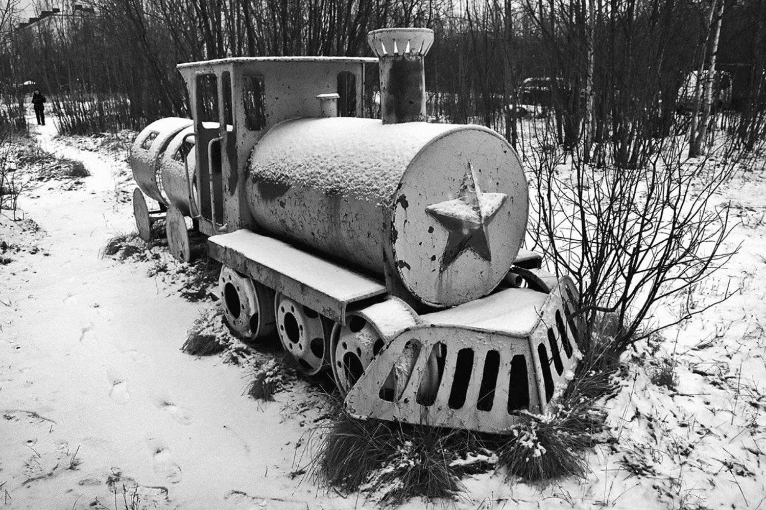 паровозик, детство, чб, апатиты, Николай Смоляк