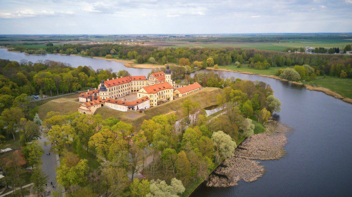 беларусь, весна, вечер, дронофото, замки, май, несвиж, Вейзе Максим