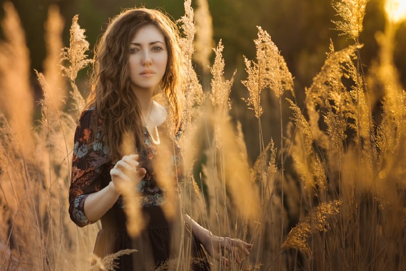 Autumn portrait фото превью