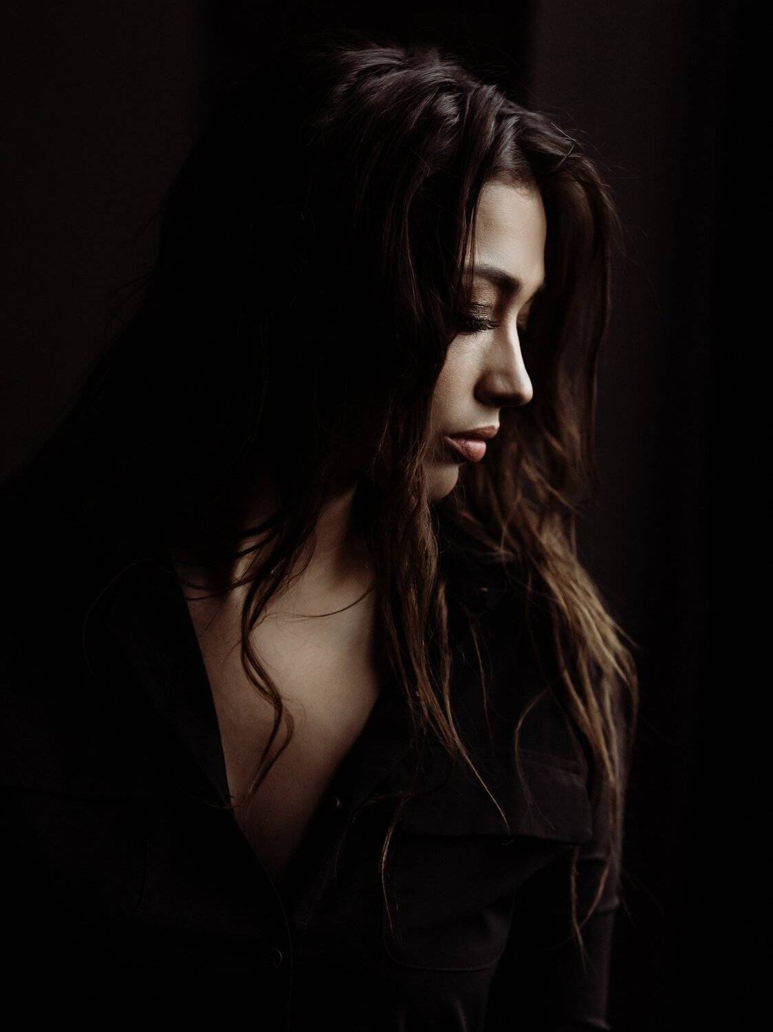 женщина портрет, Роман Моско