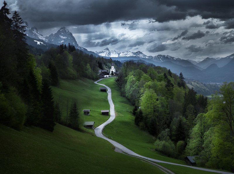 Баварские Альпы фото превью