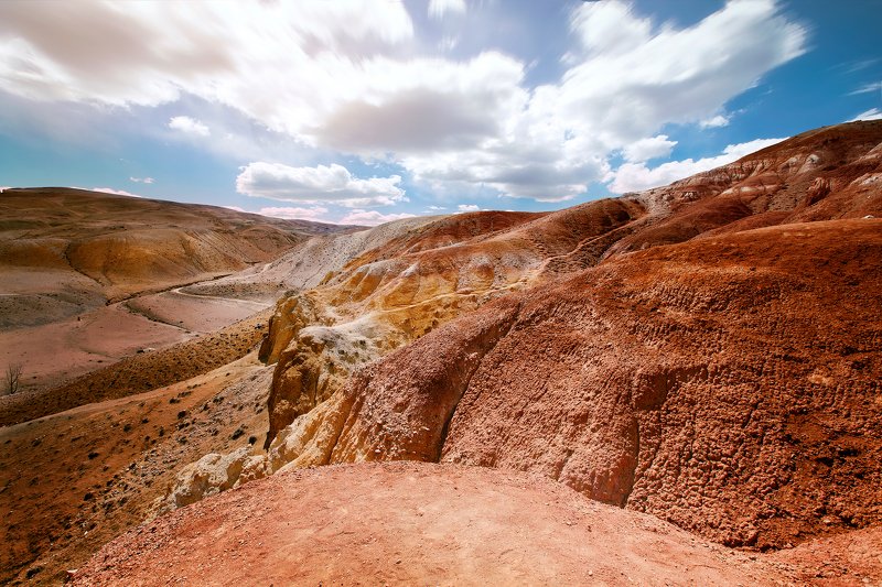#пейзаж, #природа, #алтай, #горы, #марс, #небо, #nature, #mountain, #light Марсианский пейзаж фото превью