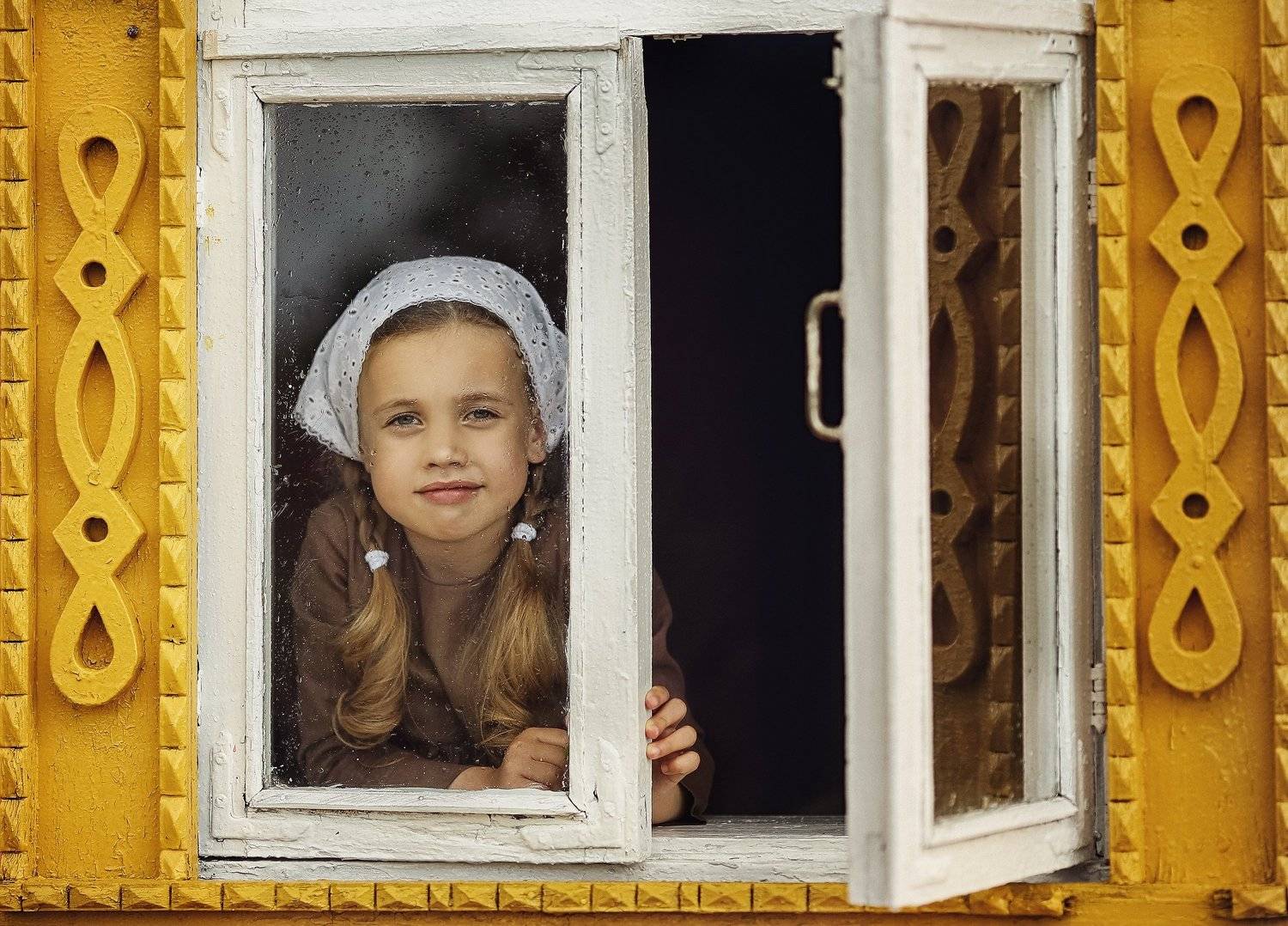 дочка деревня девочка детский портрет, Валерия Касперова