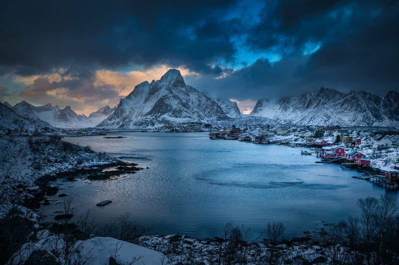 Sunset in the Norge фото превью