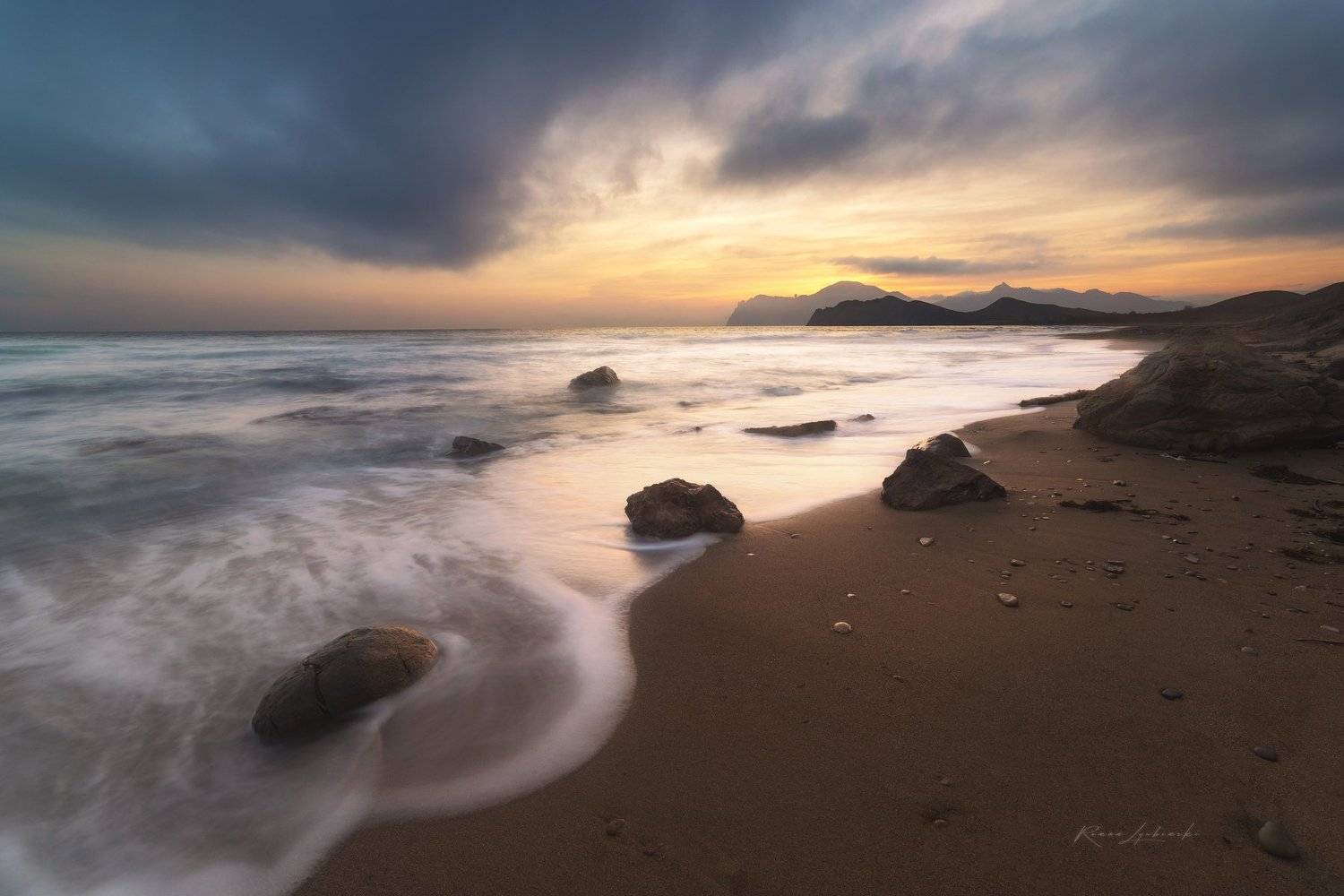 крым, роман любимский, море, закат, кара-даг, коктеболь, Роман Любимский