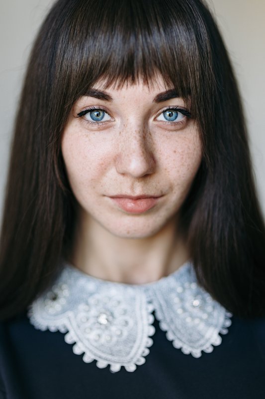 girl, portrait, face, eyes, nikon, 85/1.4 Катя фото превью