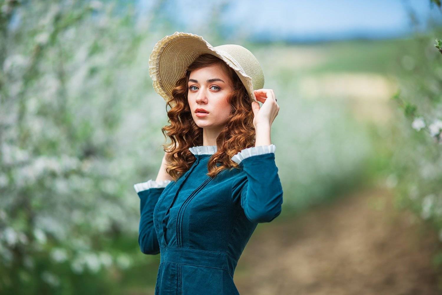 Яблоки, модель, девушка, лето, Бармина Анастасия