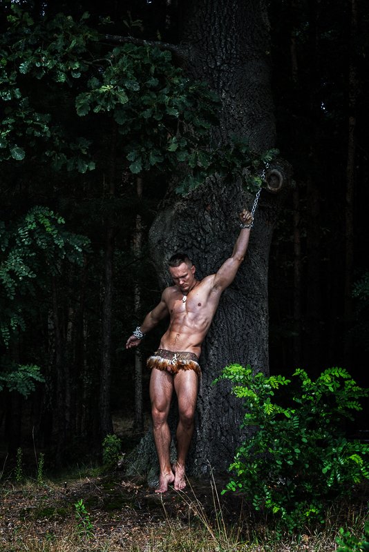 арт, , nude, ню, модель, model, man, человек Кароль в цепях | Karol in chains фото превью