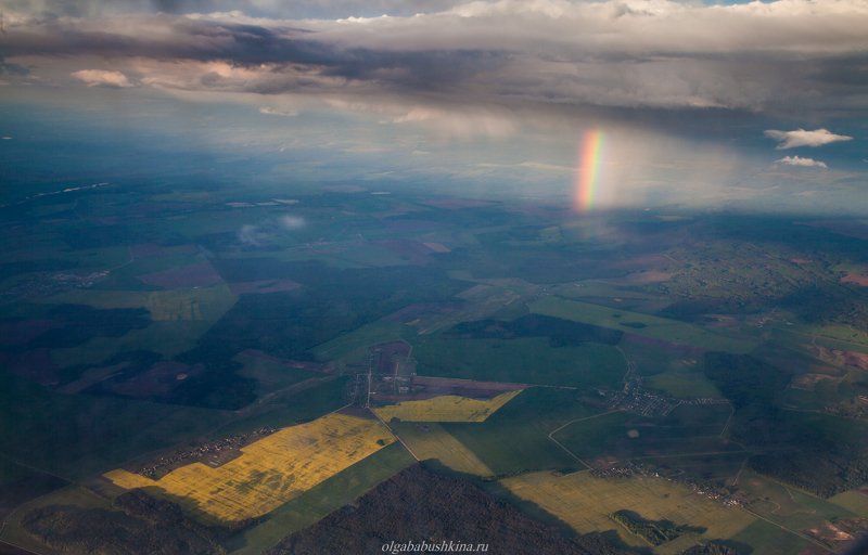 радуга, закат, полерапса Радуга фото превью