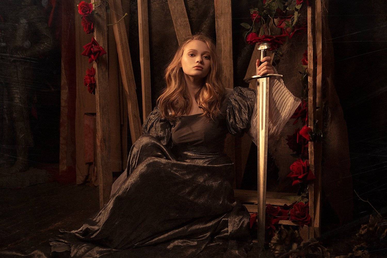 женский портрет, Damp Zergut