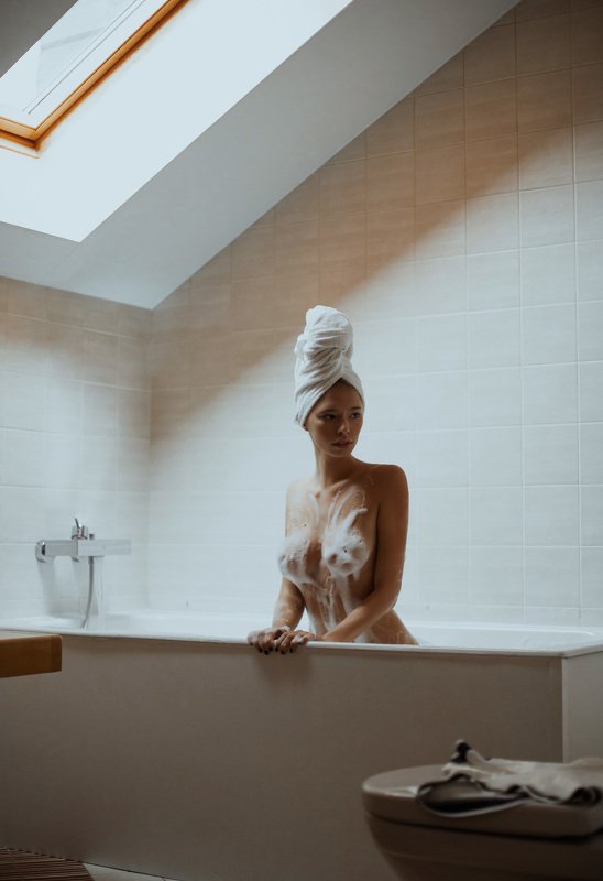 модель портрет стиль арт модель чб  фото превью