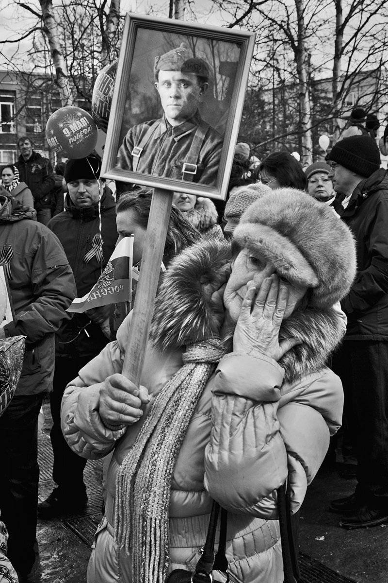день победы, портрет, женщина, чб, апатиты, Николай Смоляк