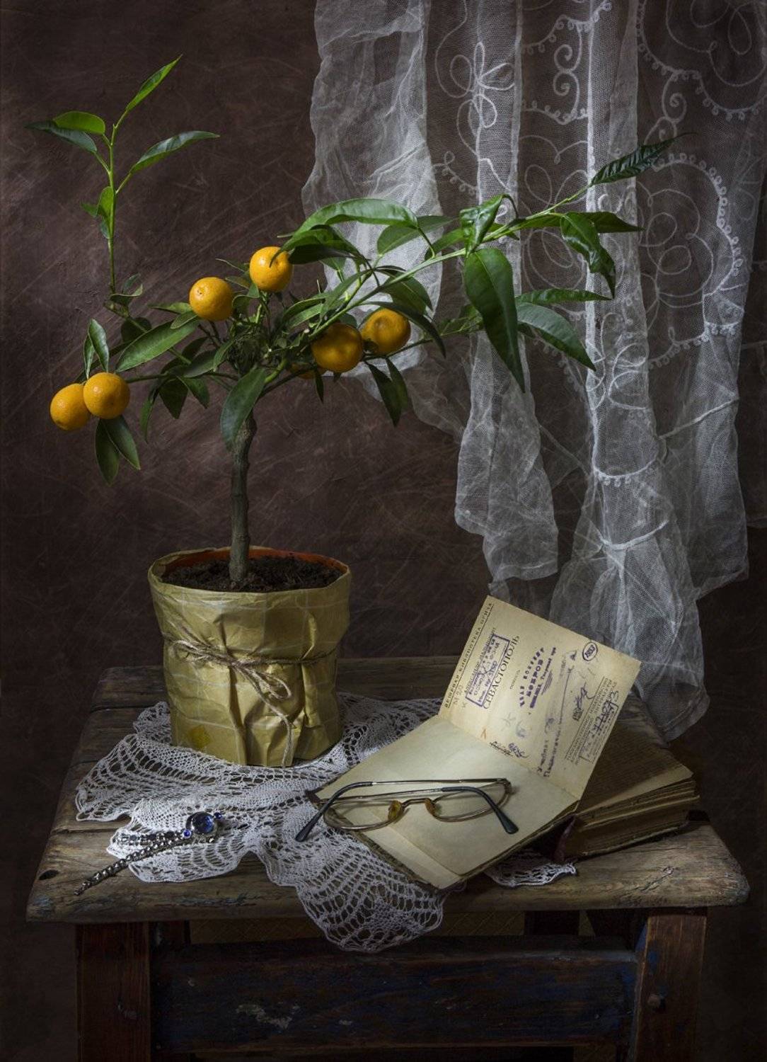 натюрморт,весна,книга,лимон,, Zadorina Svetlana