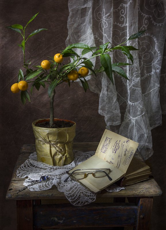 натюрморт,весна,книга,лимон, Сны из детства... фото превью