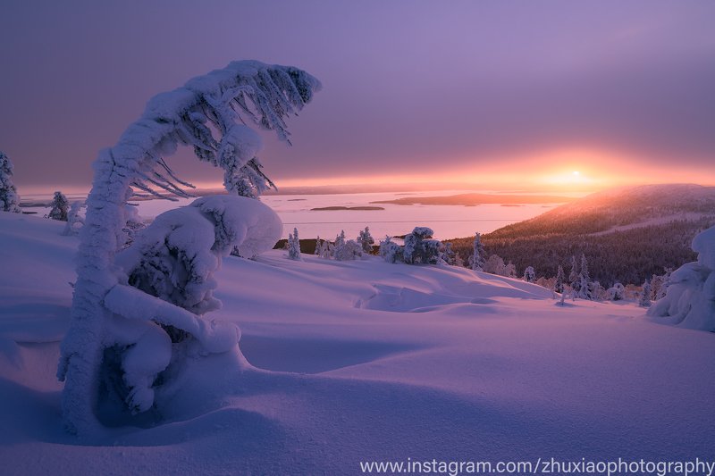 Закат на Кольском полуострове фото превью