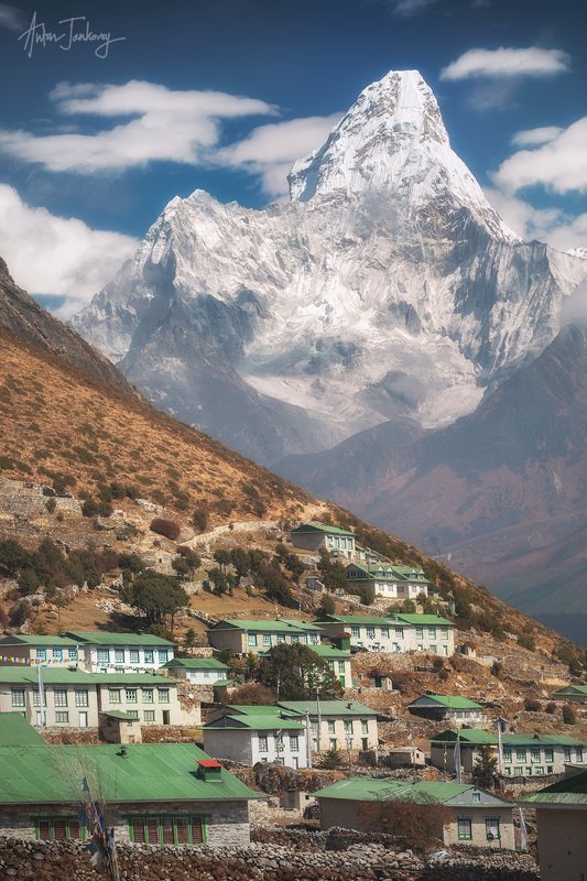 Nepal, Himalayas, trek, trekking, mountains, snow, Ama Dablam, landscape, travel, peak, mount, Khumjung, Sagarmatha, Everest, village, khumbu,  Непал, Гималаи, горы, трек, треккинг, снег, пейзаж, путешествия, Ама Даблам, Кхумбу, гора, пик, вершина, Сагарм СЕРДЦЕ КХУМБУ  фото превью
