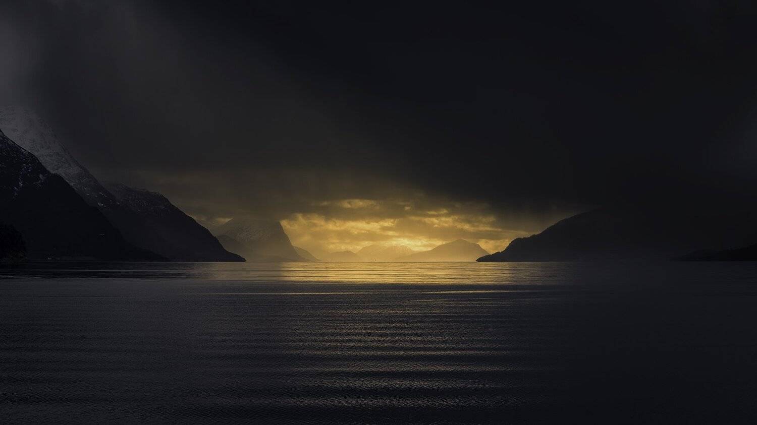 norway,landscape,sea,mountains,sunset,clouds, Tomek Orylski