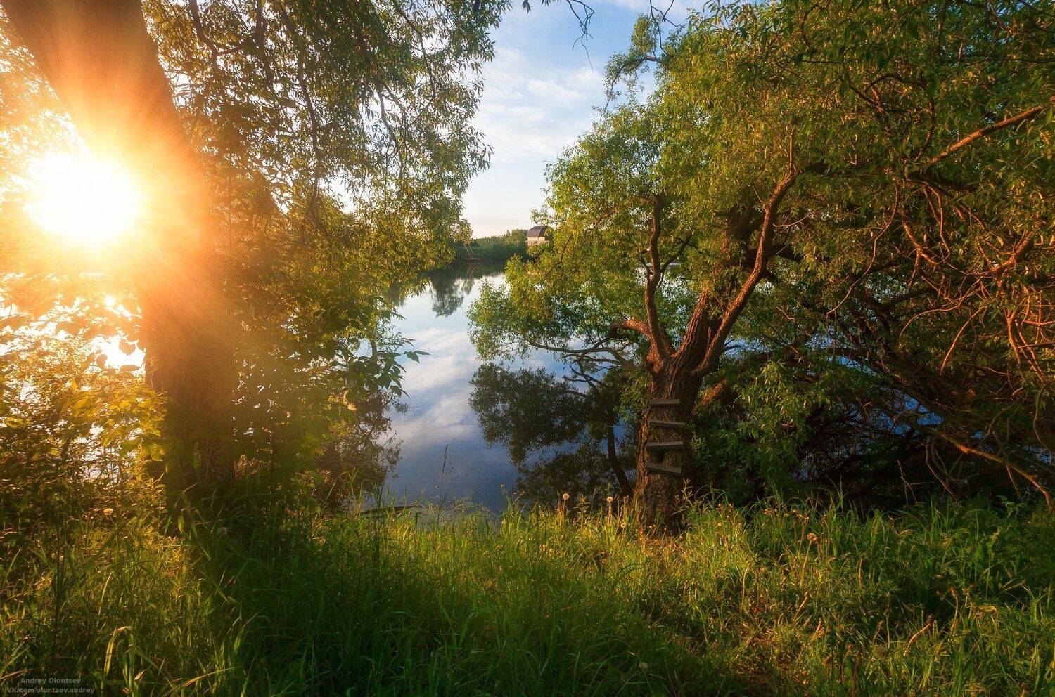 солнце, россия, рассвет, природа, подмосковье, погода, пейзажи, пейзаж, отражение, наукоград, красота, дубна, вода, весна, weather, water, spring, russia, reflection, naukograd, nature, moscow, landscape, dawn, canon, dubna, beauty, Андрей Олонцев