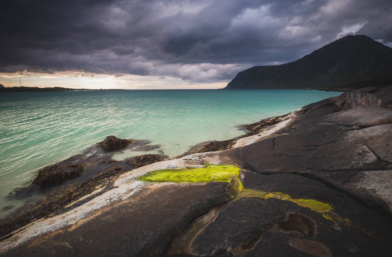 lofoten,norway,norwegian,scandinavia,scandinavian,shore,shoreline,sea shore,flakstadpollen,summer,seascape, Adrian Szatewicz