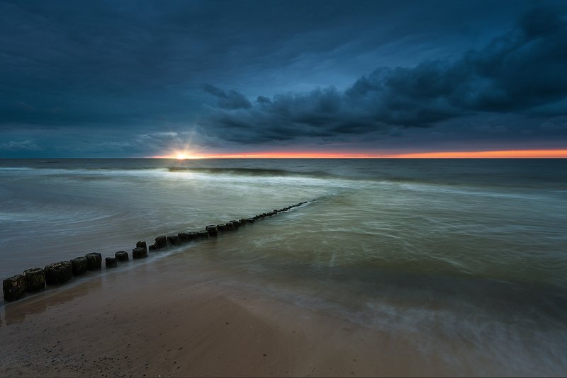 baltic,sea,sunset,beach,poland Baltic Sea фото превью