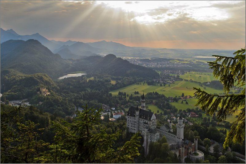 нойшванштайн, хоэншвангау Два замка фото превью