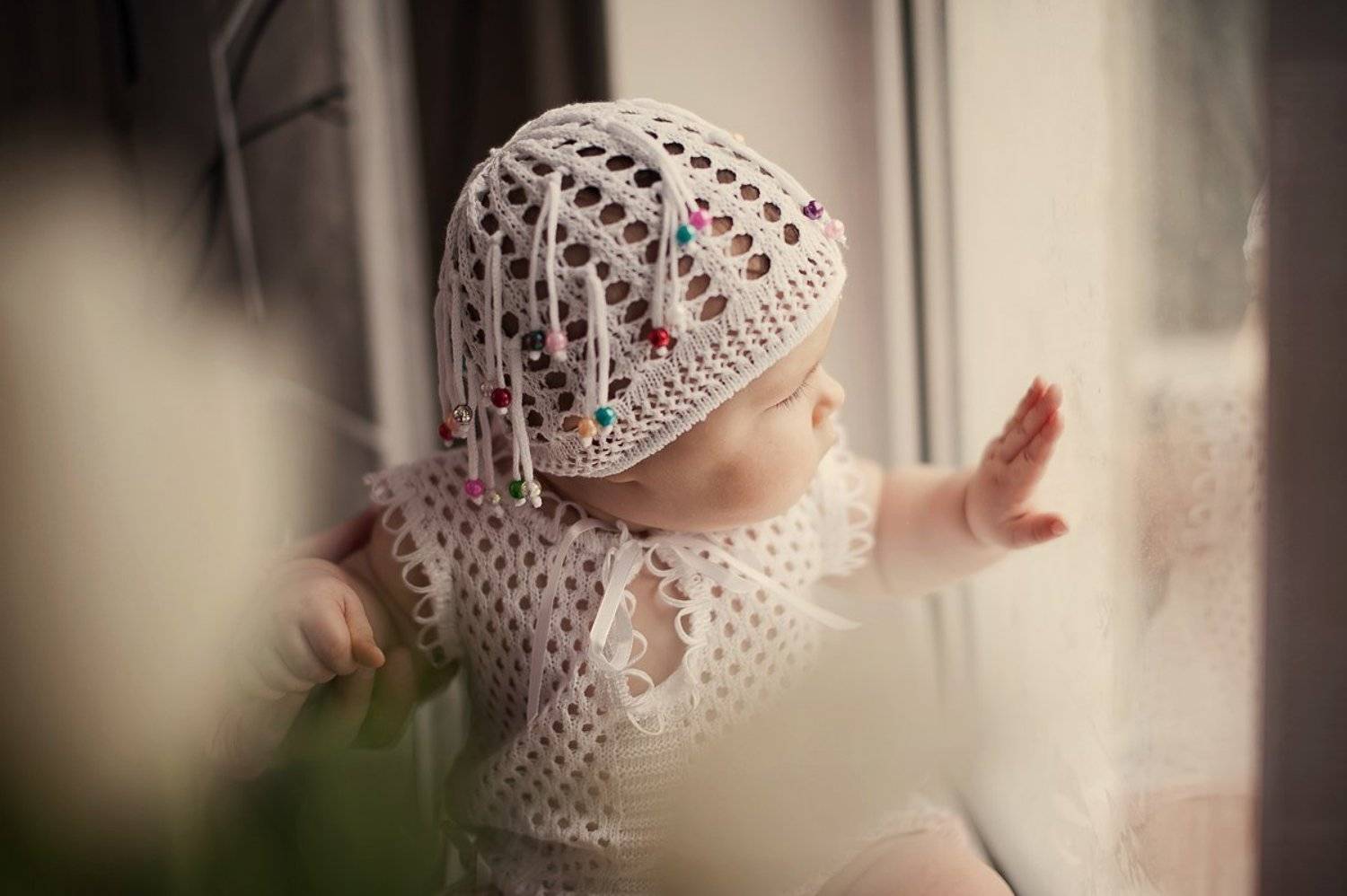 ребенок, утро, окно, свет, Ростислав Росицкий