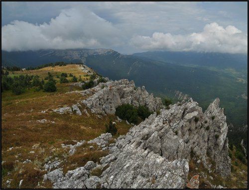 Вид на Тырке и ущелье Хапхал