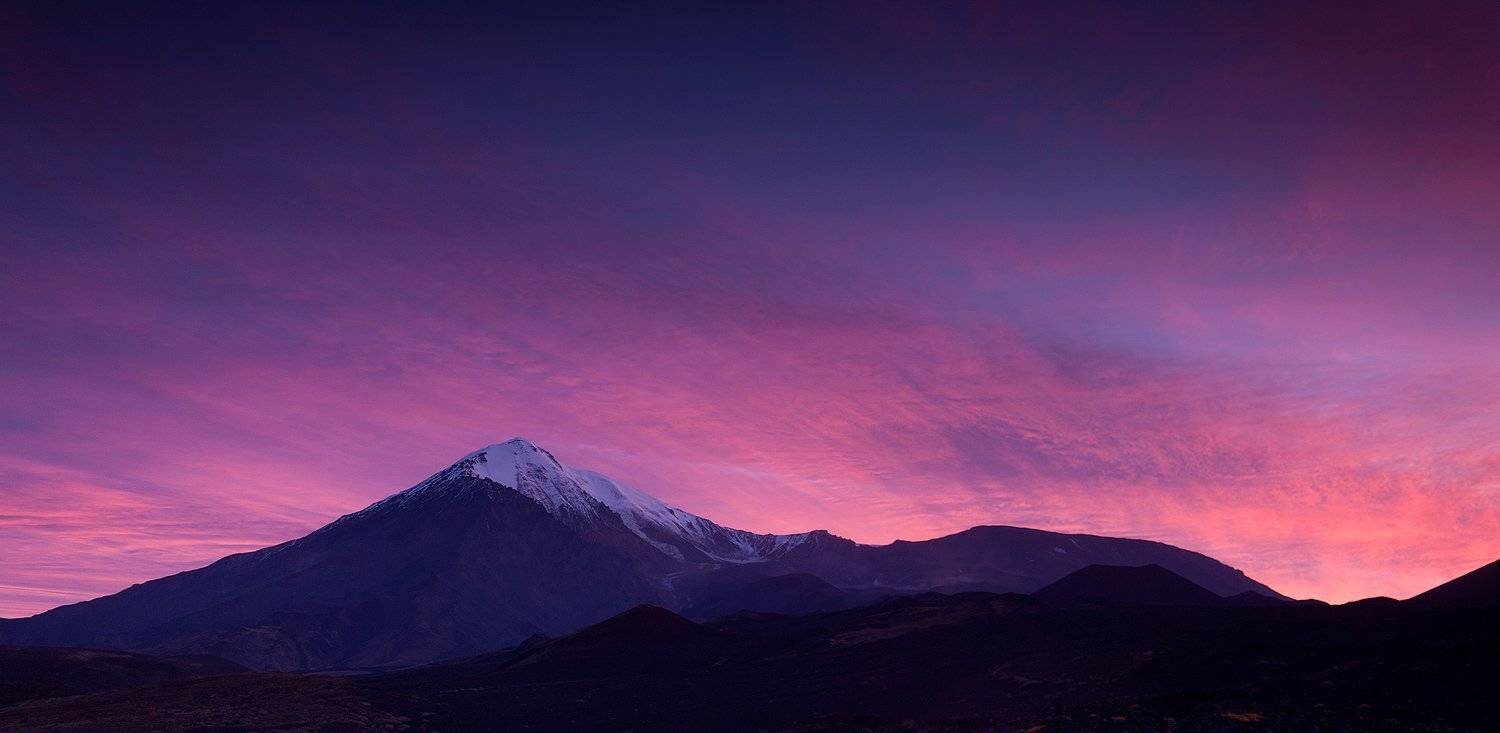 камчатка, вулкан, рассвет, толбачик,  утро,, Денис Будьков