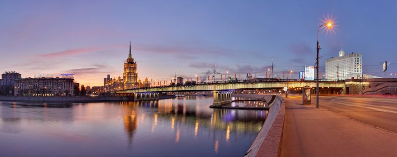 radisson, гостиница украина, москва, дом правительства, новоарбатский мост, закат как-то в ноябре...! фото превью