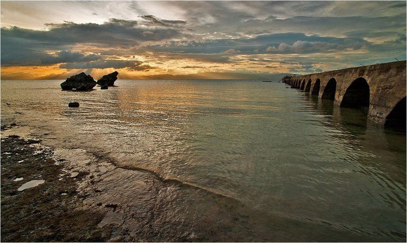 филиппины, тихий океан, остров себу, остров негрос на закат фото превью