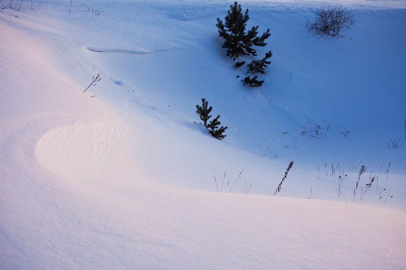 россия, тамбов, котовск, водохранилище, зима, снег, закат, пейзаж Краски зимы фото превью