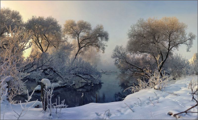 Рассветотуманноморозное.... фото превью