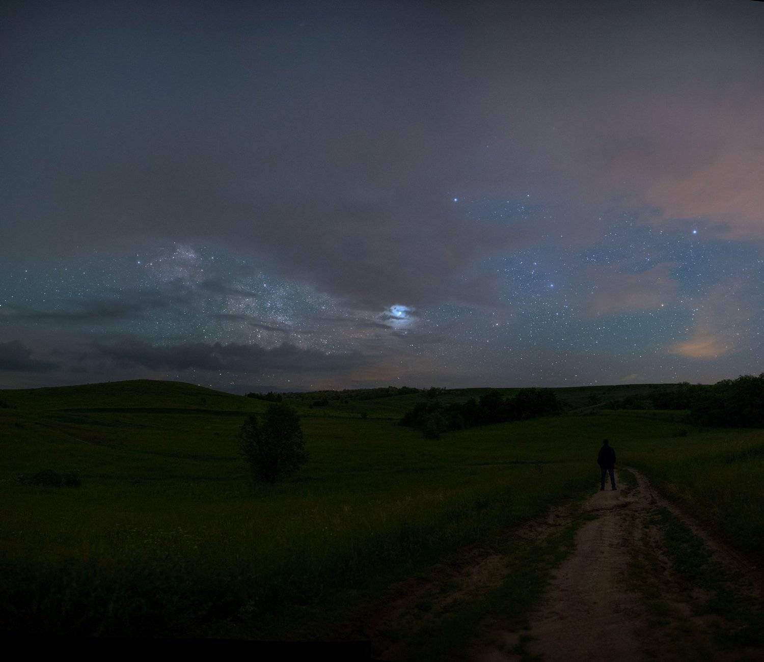 ночь, гроза, облака, ночной пейзаж, млечный путь, звзеды, night, nightscape, milky way, stars, cloudy night, thunderstorm, Валентин Гайдай