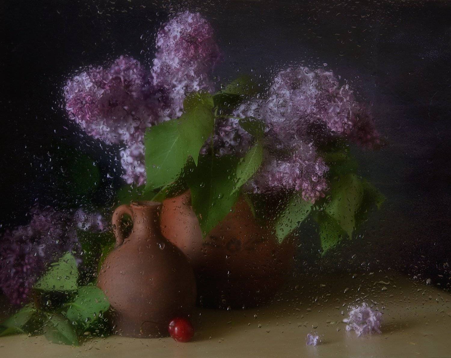 натюрморт,сирень,цветы,капли, Наталия К