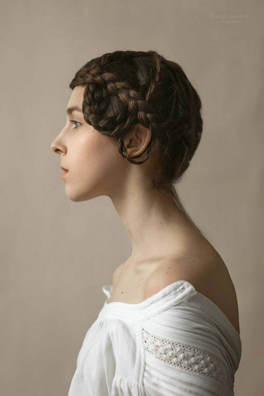 Портрет, девушка, косы, прическа, художественное, история, , Маргарита Гусева