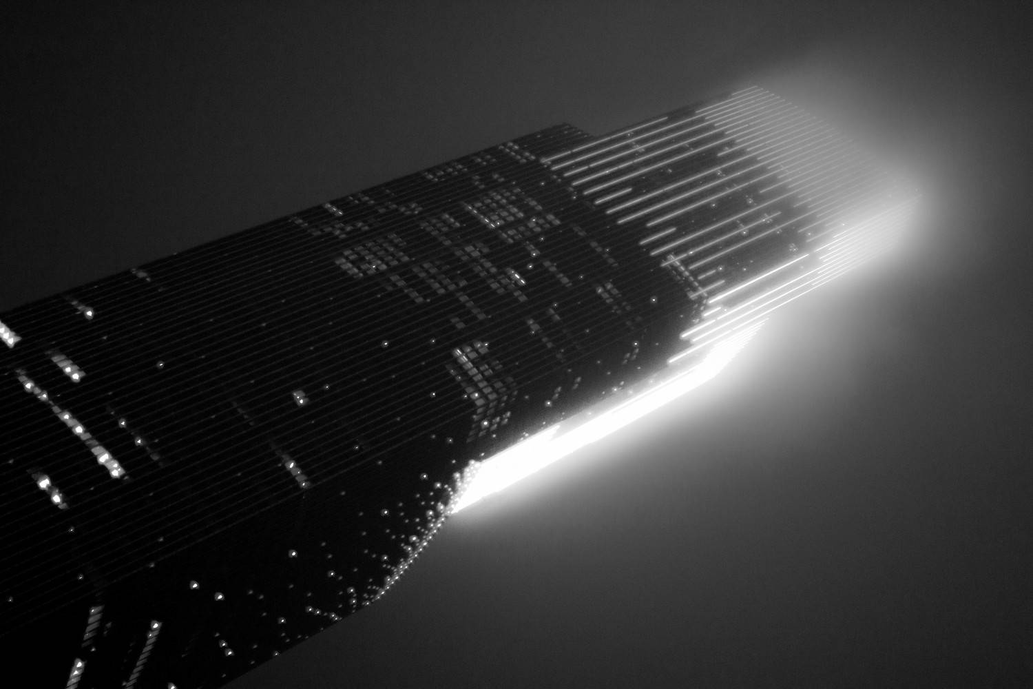 город, космос, небоскребы, Сергей Владимиров