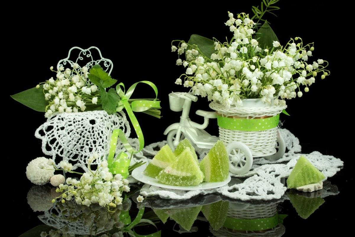 весна, цветы, ландыши, мармелад, натюрморт, Шруб (Беляева) Татьяна